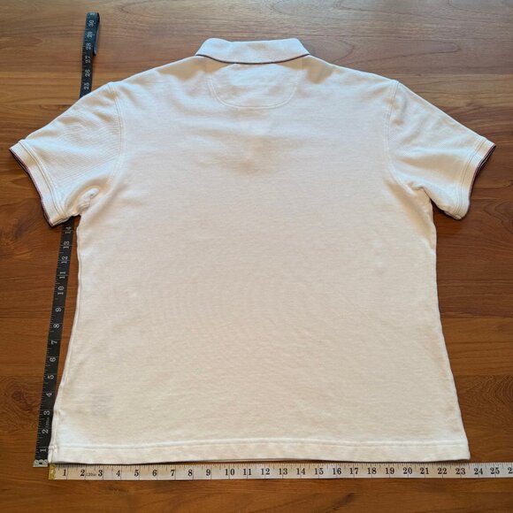 Barbour International Steve McQueen Collection White Polo XXL - Picture 6 of 7